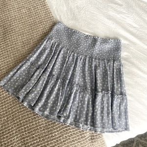 Blue and yellow daisy skirt - size M